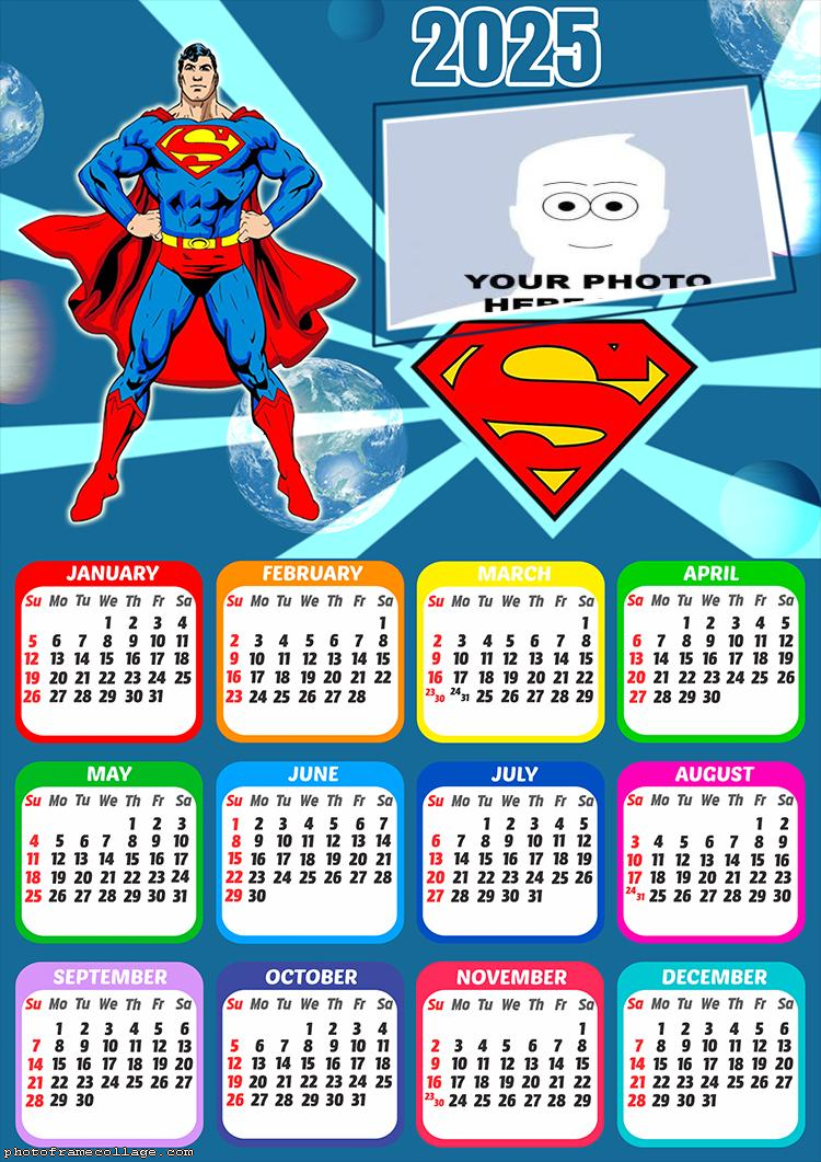 Calendar 2025 Superman Cartoon Online