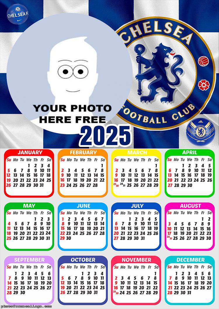 Calendar 2025 Chelsea Frame Collage