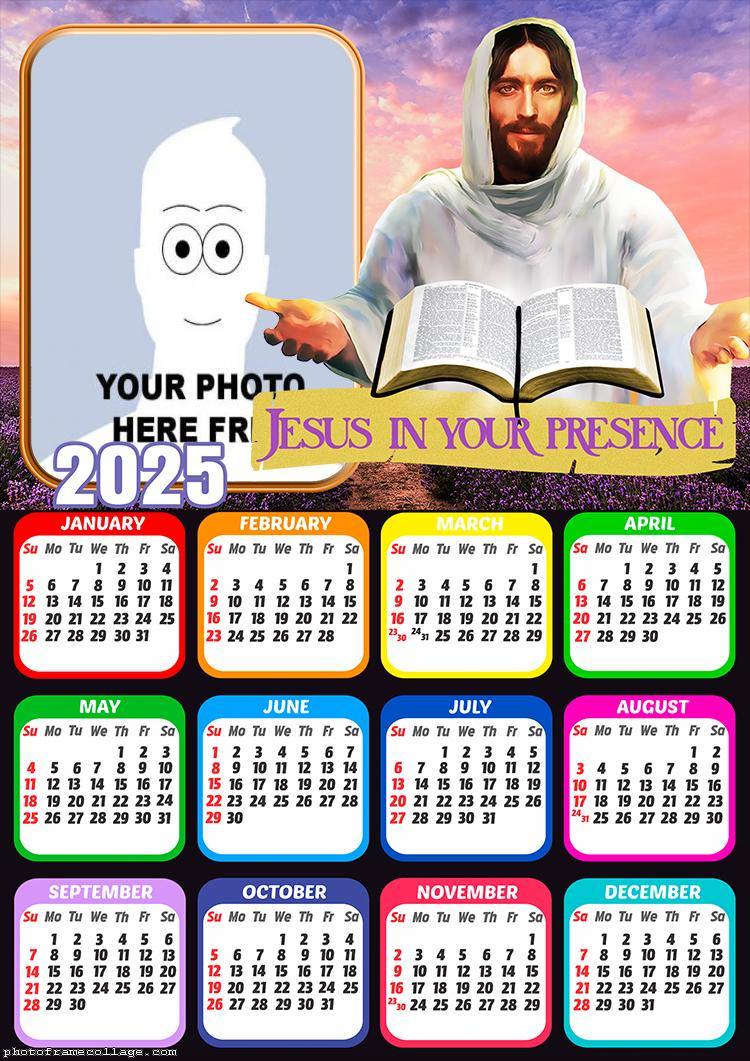 Photo Calendar 2025 Jesus in Your Presence