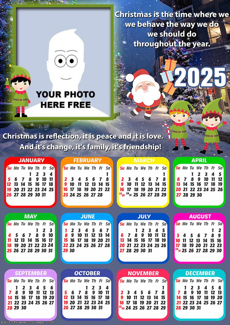 Calendar 2025 Christmas Message