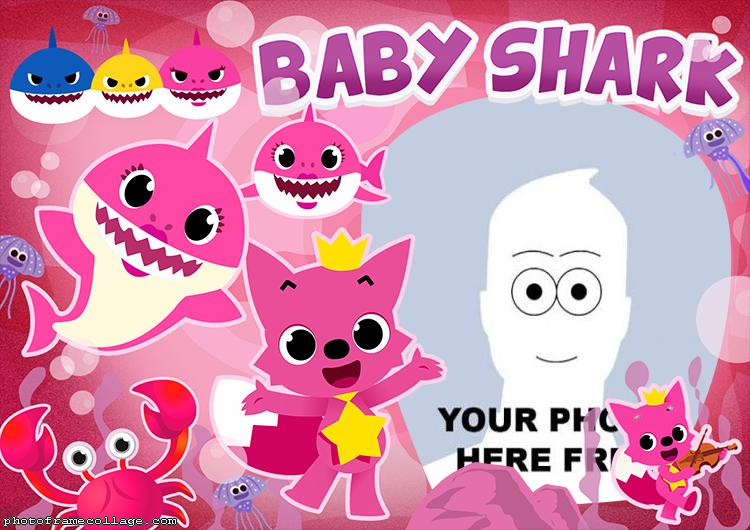 Baby Shark for Girls Photo Frame Online