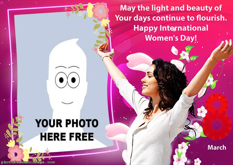 Happy Internacional Womens Day Photo Montage Free