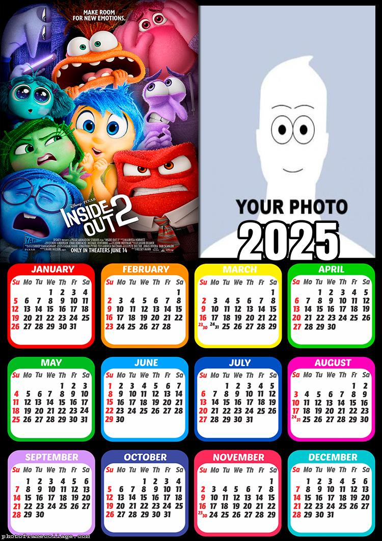 Calendar 2025 Inside Out 2 Make Room For New Emotions