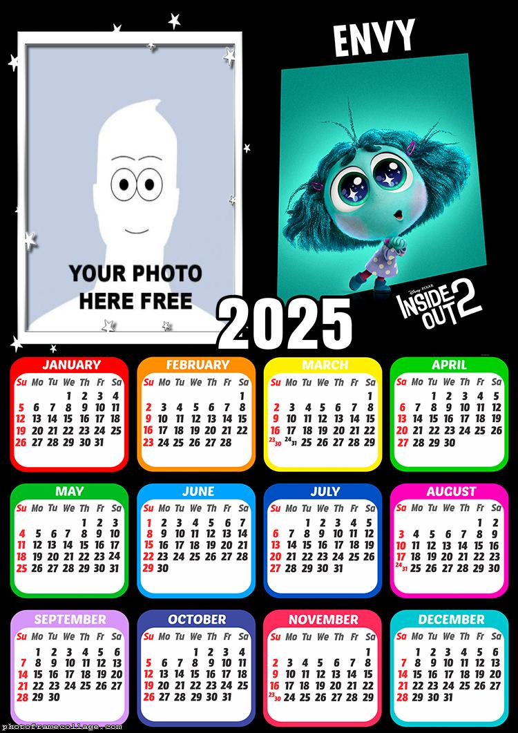 Calendar 2025 Envy Inside Out 2