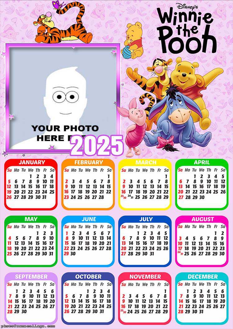 Calendar 2025 Winnie The Pooh Frame Online