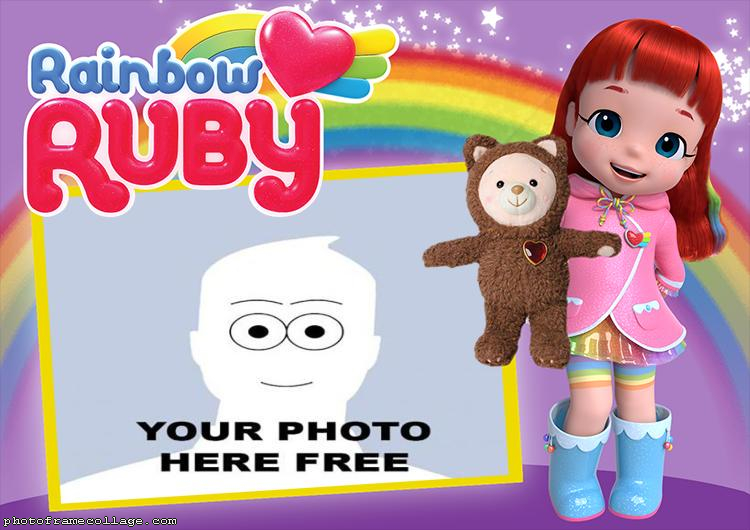 Photo Montage Free Rainbow Ruby