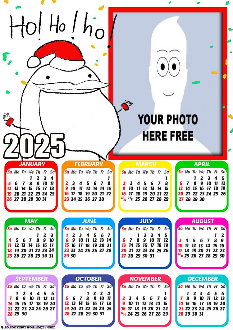 Calendar 2025 Bento Cake Santa Claus