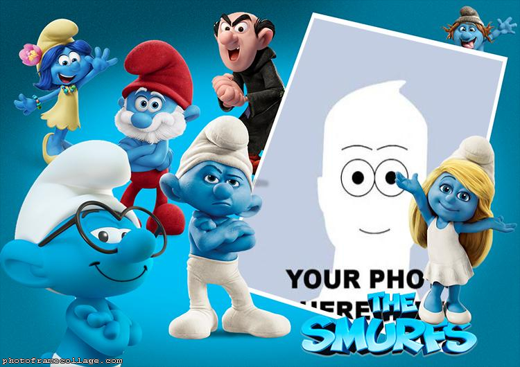 Custom Photo Collage The Smurfs