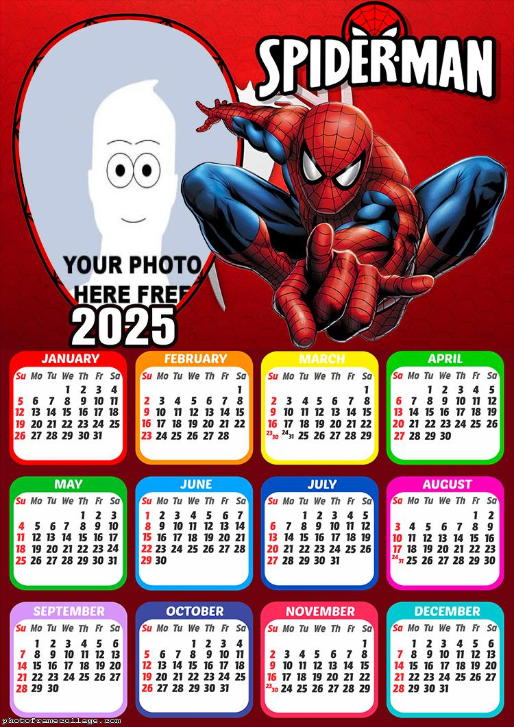 Calendar 2025 Frame Spider-Man | Picture Frame