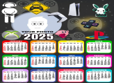 Calendar 2025 Video Game Frame Collage