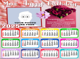 Calendar 2025 Mom Happy Birthday