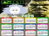 Calendar 2025 Hulk Frame Collage