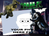 Batman e Hulk Picture Frame Printable