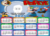 Calendar 2025 Popeye Picture Frame Collage