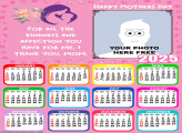 Calendar 2025 Happy Mothers Day Phrase