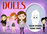 Dolls Design Template Frame Online