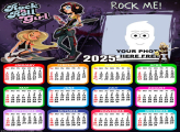 Calendar 2025 Rock N Roll Girl Picture Frame Free