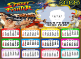 Calendar 2025 Street Fighter Photo Collage Frame