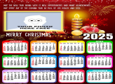 Photo Calendar 2025 Merry Christmas and Happy New Year