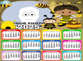 Calendar 2025 Little Bee Picture Frame Digital