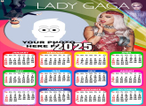 Calendar 2025 Lady Gaga Picture Frame Digital