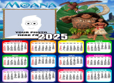 Calendar 2025 Moana Vaiana Picture Frame Digital