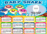 Calendar 2025 Baby Shark Picture Frame