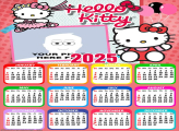 Calendar 2025 Hello Kitty Frame Collage