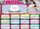 Calendar 2025 Ariana Grande Picture Frame