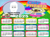 Picture Frame Calendar 2025 Chip and Potato