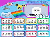 Calendar 2025 Fidget Toy Frame Collage