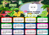 Picture Frame Calendar 2025 Dino Baby
