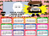 Calendar 2025 BatGirl Cute Picture Frame