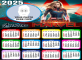 Picture Frame Calendar 2025 Captain Marvel