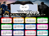 Calendar 2025 Batman vs Superman Picture Frame
