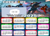 Calendar 2025 Free Fire Frame Collage
