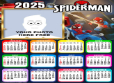 Calendar 2025 Spider Man LEGO Photo Collage Frame