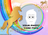 Golden Unicorn Digital Frame Free