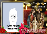 Merry Christmas Holy Family Photo Maker Free