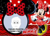 Photo Frame Digital Minnie Vermelha