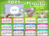 Calendar 2025 Koala Photo Collage Online