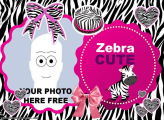 Zebra Cute Custom Picture Frame