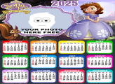 Calendar 2025 Sofia The First Picture Collage