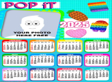 Calendar 2025 Pop iT Picture Frame Collage