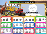 Picture Frame Calendar 2025 DinoTrux