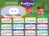 Calendar 2025 Totoy Kids Photo Collage Frame