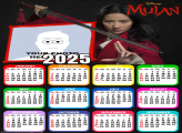 Calendar 2025 Mulan Picture Frame Digital