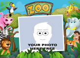 Free Picture Frame Zoo Safari Kids