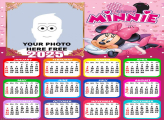 Calendar 2025 Minnie Pink Picture Frame Free