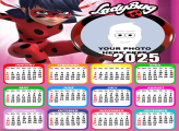 Calendar 2025 LadyBug Picture Frame Digital